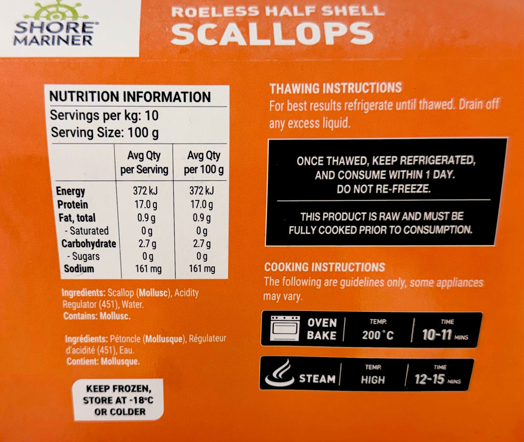 Half Shell Scallops (Japan) 6 pcs